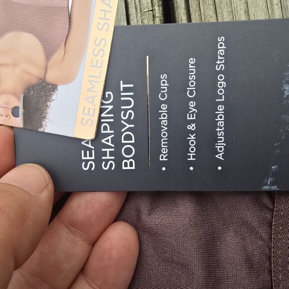 Danskin Women's Seamless Shaping Bodysuit Size M Brown Adjustable NWT - Picture 7 of 15